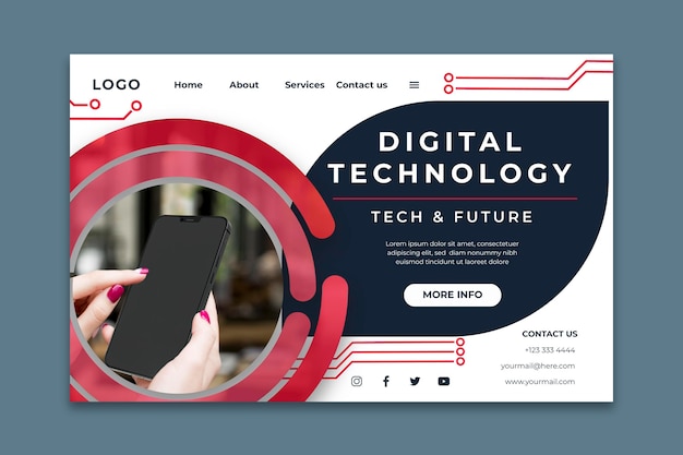 Mobile Tech Landing Page Vorlage