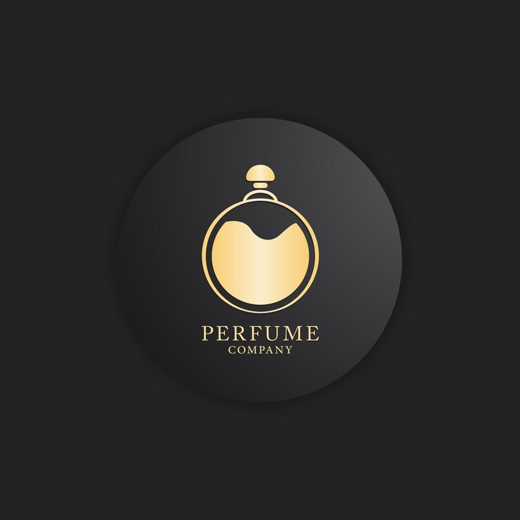 Mockup-Design mit Parfüm-Logo