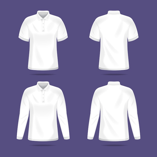 Mockup für ein weißes Polo-Hemd