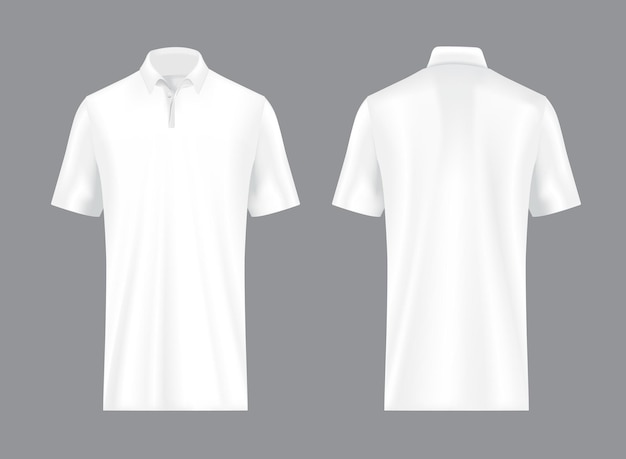 Mockup für ein weißes Polo-Hemd