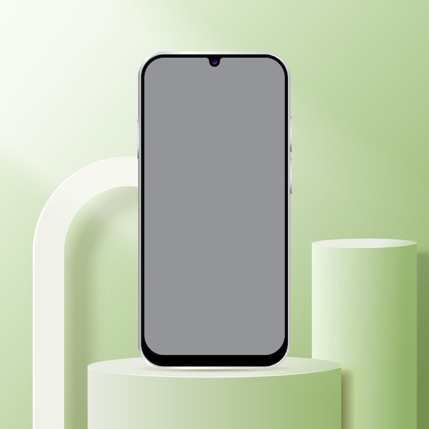 Mockup für schwarzes Handy