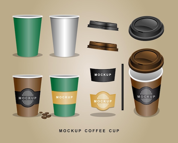 Mockup-kaffeetasse