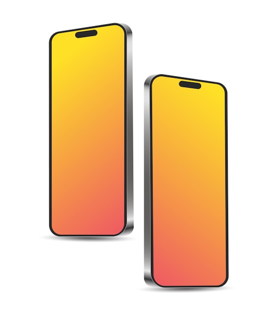 Mockup von zwei Smartphones