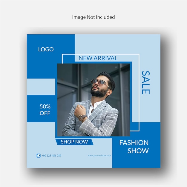 Vektor mode big sale social media post design