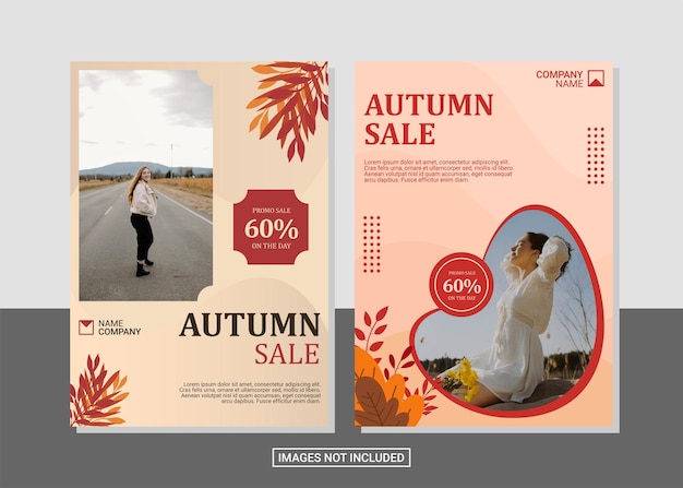 Mode-Flyer-Design mit Fotovorlage