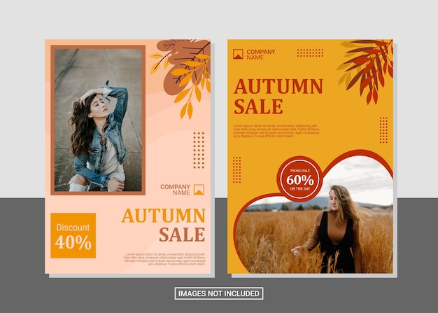 Mode-Flyer-Design mit Fotovorlage