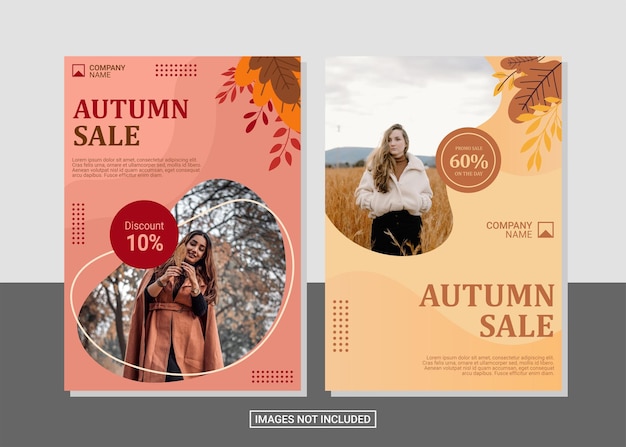 Mode-Flyer-Design mit Fotovorlage