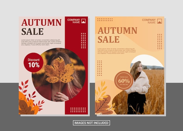 Mode-Flyer-Design mit Fotovorlage