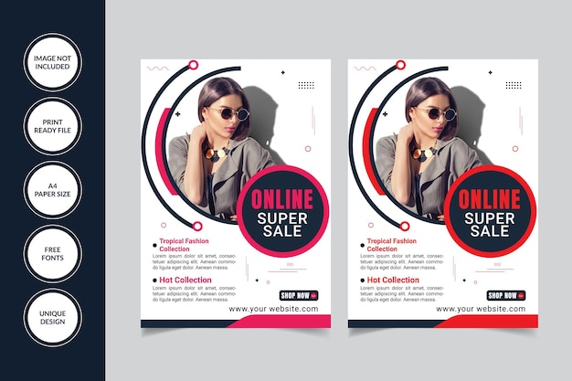 Mode-Flyer-Vorlagen