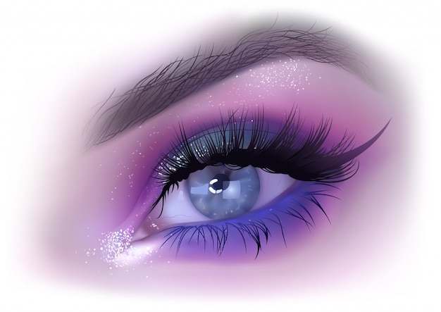 Mode Frau Augen Make-up