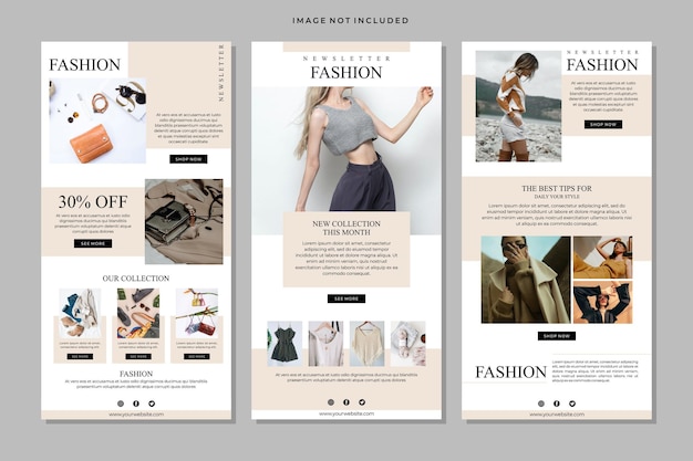 Mode für E-Commerce-E-Mail-Vorlagen