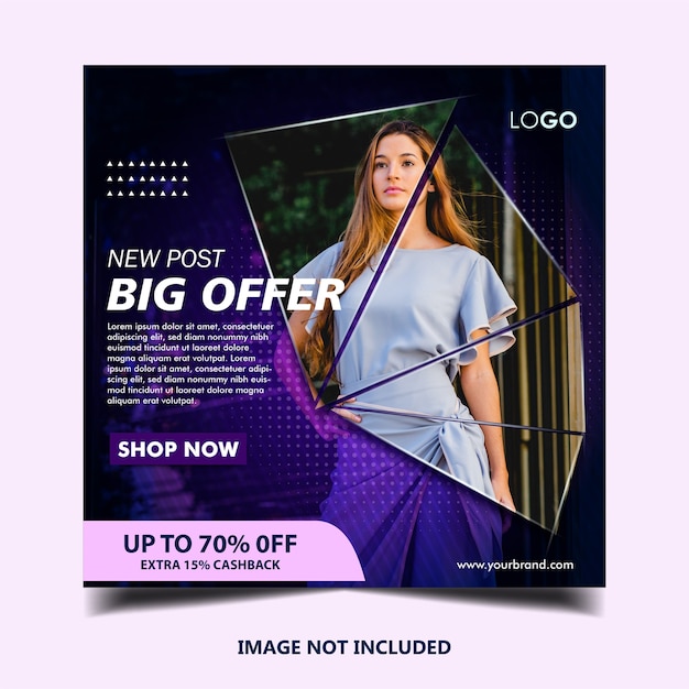 Mode Instagram Banner Post Vorlage