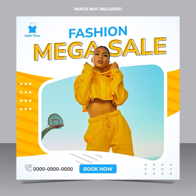 Mode-mega-sale-social-media-beitragsvorlage