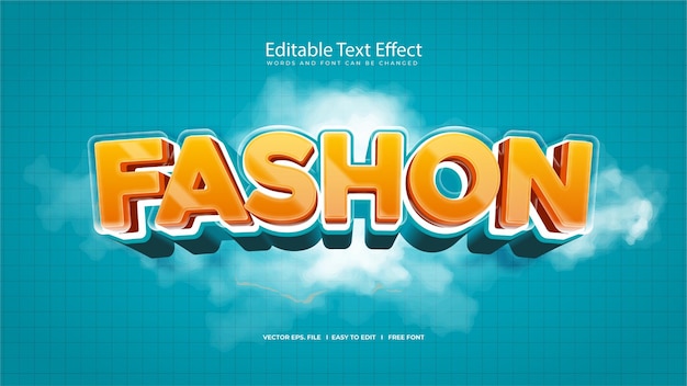 Mode-Text-Effekt für das Design