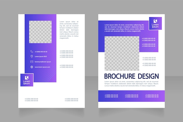 Mode- und schönheitsschule kontaktinformationen blanko-broschürendesign