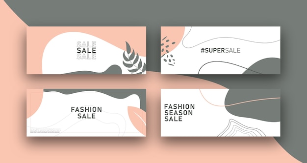 Mode Verkauf Banner Vorlage Design