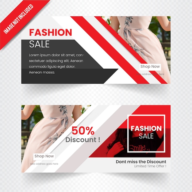 Mode-Verkauf-Web-Banner-Design