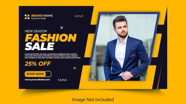 Mode Verkauf Web Banner Vorlage Design