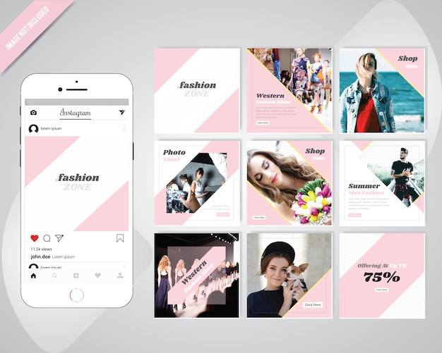 Mode Winter Social Media Beitrag Vorlage