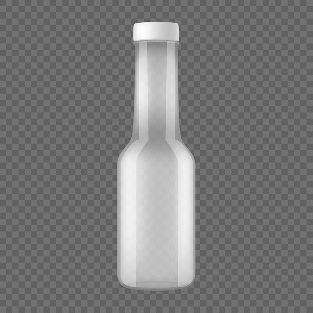 Modell einer leeren Plastikflasche