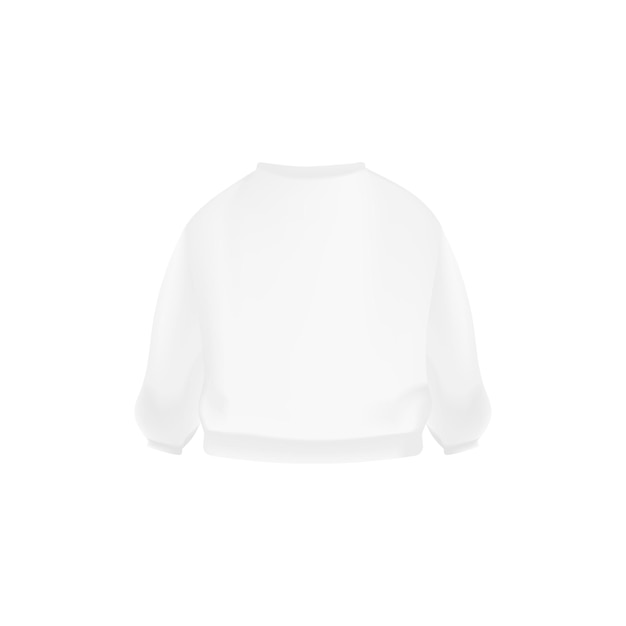 Modellvorlage für die Vorderansicht eines weißen Pullovers