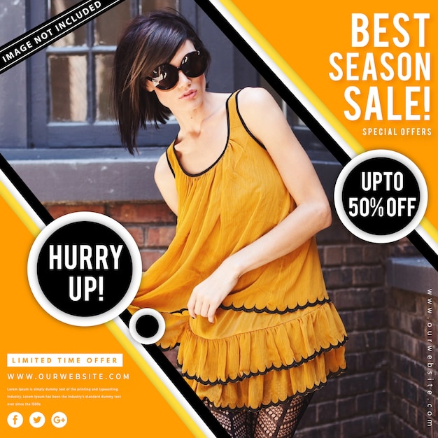 Modern fashion sale banner