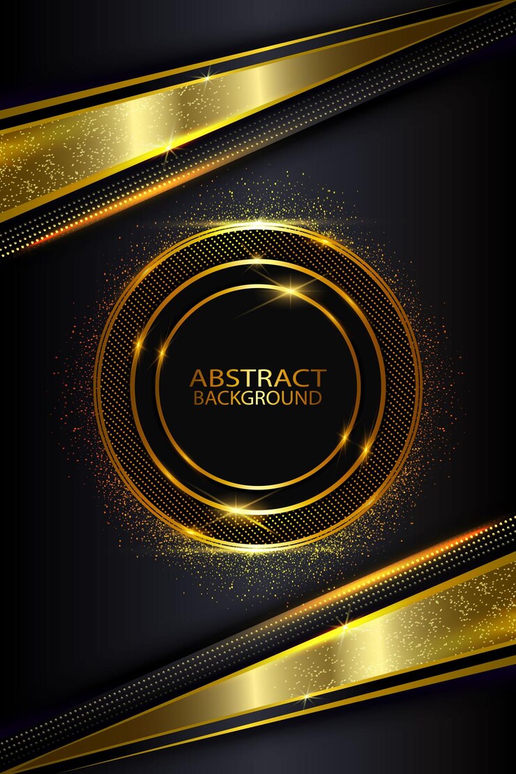 MODERN GOLDEN LUXURY Kreisform Hintergrund