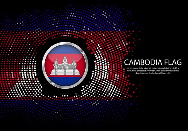 Modern of cambodia karte verbindungen netzwerk-design