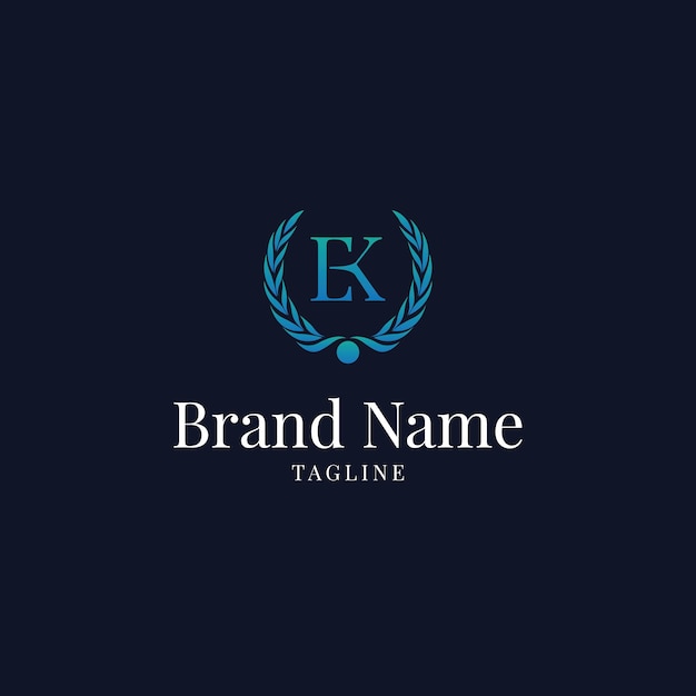 modern weizen EK eleganz luxus logo blau