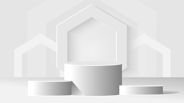 Moderne 3D-Kreativpodium-Produkt-Ausstellstand