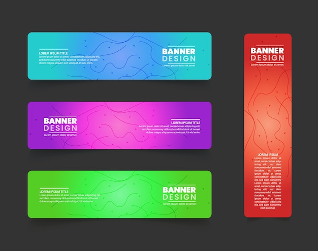 Vektor moderne abstrakte banner-design-vorlage