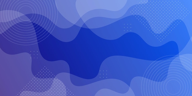 Moderne abstrakte blaue Gradientwelle flüssiger geometrischer Hintergrund mit flüssigem Stil Gradientfarbe