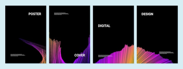 Vektor moderne abstrakte cover-set minimal cover-design flyer-präsentation broschüre banner poster des