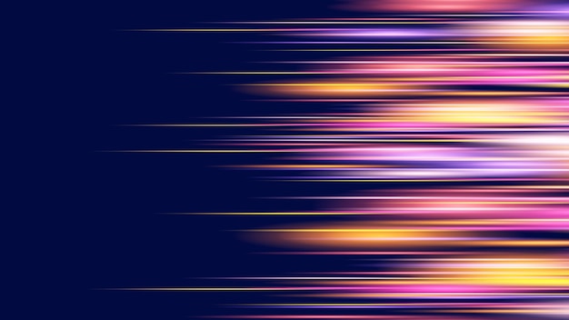Moderne abstrakte Highspeed-Lichtwirkung Abstrakter Hintergrund mit gekrümmten Lichtstrahlen Technologie futuristische dynamische Bewegung Bewegungsmuster für Banner- oder Posterdesign Hintergrundkonzept