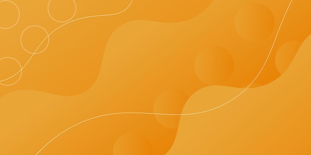 Moderne abstrakte kurve orange hintergrundillustration