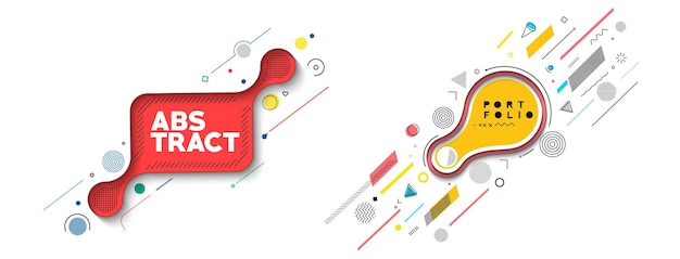 Moderne abstrakte Werbebanner-Header-Layout-Vorlage