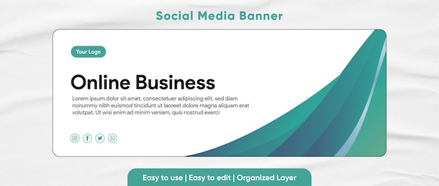 Vektor moderne banner business-vorlage