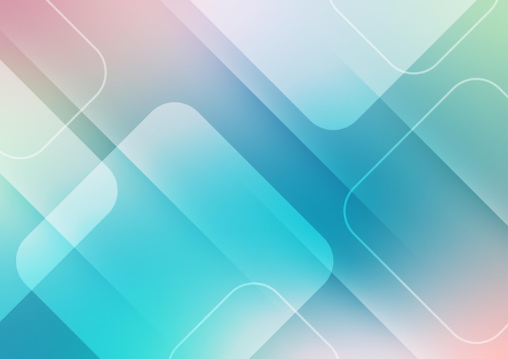 Vektor moderne blau-quadrat-muster-präsentation mit dynamischem hintergrund