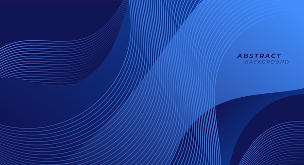 Moderne blaue wellige Linien im Hintergrund