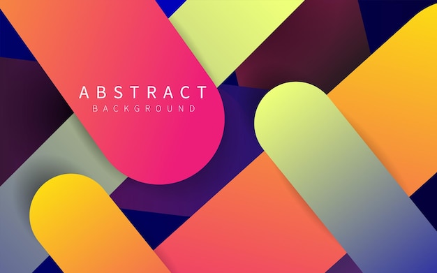 moderne Bunte überlappende Schichten Hintergrund geometrische Form abstrakter Vektor