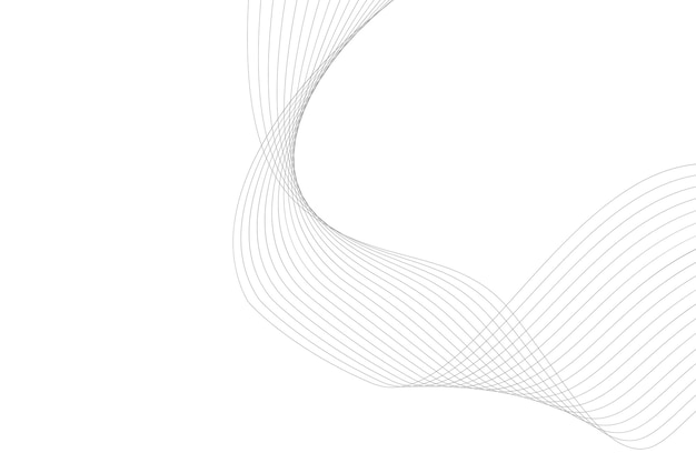 Moderne bunte Wellenlinie Hintergrunddesign. Abstrakter Hintergrund der weißen Wellenkurve für Geschäft, Land