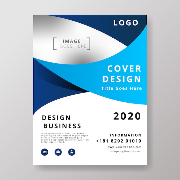 Moderne business flyer designvorlage