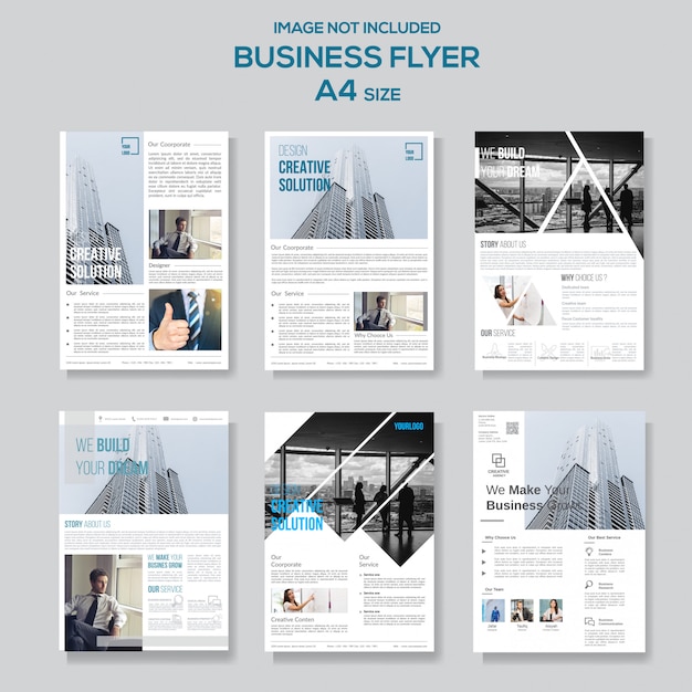 Vektor moderne business flyer layoutvorlage