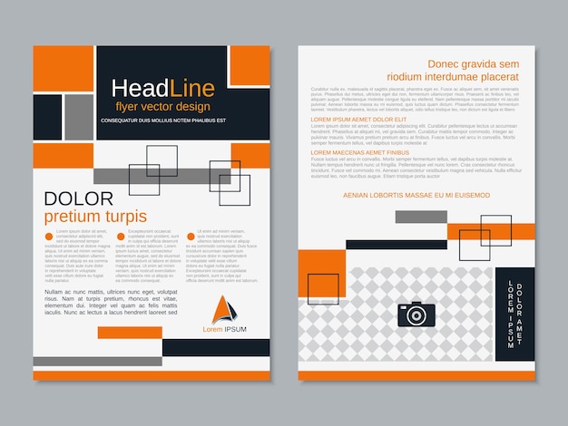 Moderne business-flyer-vektor-design-vorlage