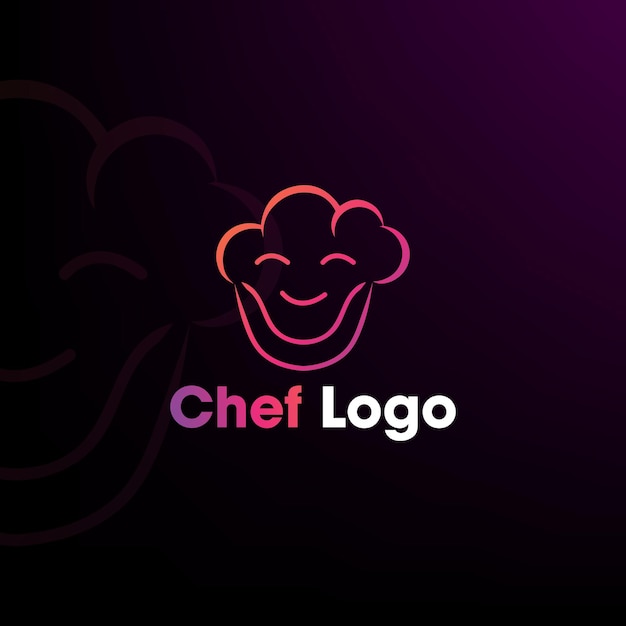 Vektor moderne chef-logo-design-vorlage für ihr unternehmen