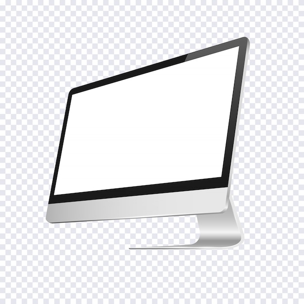 Moderne Computerleerzeichenanzeige getrennt