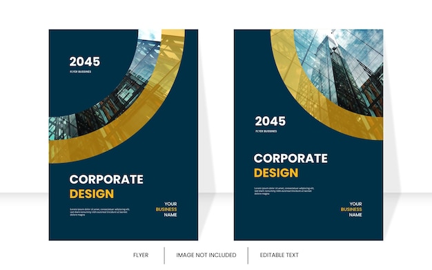 Moderne corporate book cover-vorlage