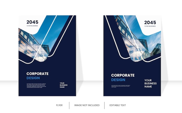 Moderne corporate book cover-vorlage