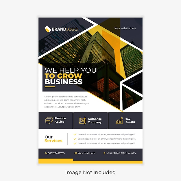 Moderne corporate business flyer vorlage