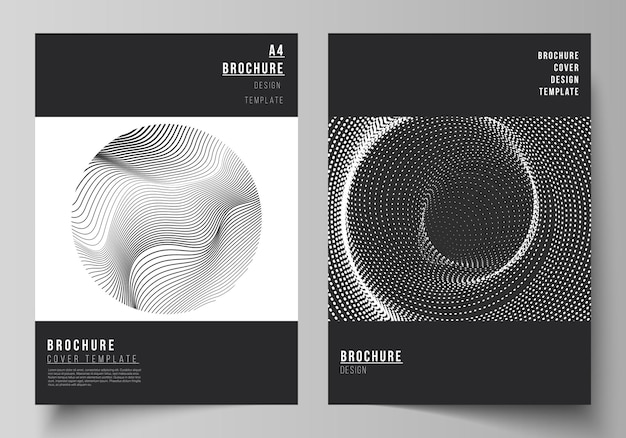 Moderne cover-design-vorlage mit geometrischem abstraktem technologiedesign